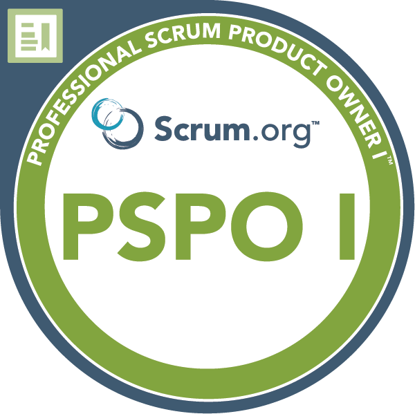 Professional Scrum Product Owner I badge